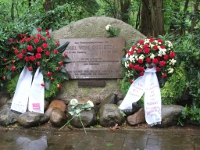 Gedenkstein für Carl von Ossietzky in der KZ-Gedenkstätte Esterwegen