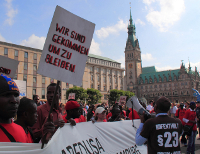 Flüchtlingsprotest in Hamburg
